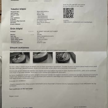 Media Markt Garanti Kapsamındaki Süpürge Mağduriyeti