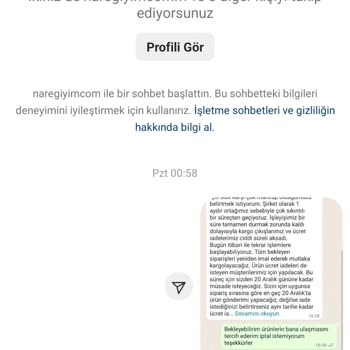 Nare Giyim Yalan Dolan Olmayan Ürünü Satıp Paranızı Alıyor