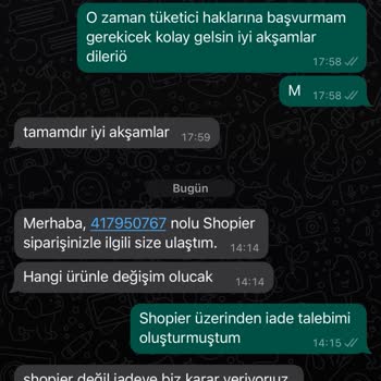 Sumeyyekacmaz.co (Instagram) Online Alışverişte İademi Yapmıyorlar