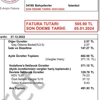 Vodafone İade Ve Düzeltme