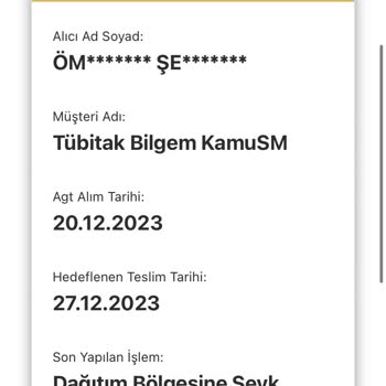 AGT Kurye (aynigunteslim.com) Kargom Elimine Ulaşmadığı İçin Cezai İşlem Uygulanması
