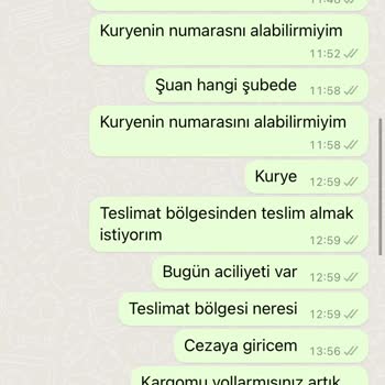 AGT Kurye (aynigunteslim.com) Kargom Elimine Ulaşmadığı İçin Cezai İşlem Uygulanması