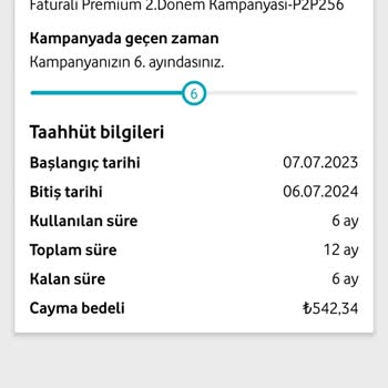 Vodafone Faturalı Taahhüt Astronomik Fiyat Artış Talebi Hk.