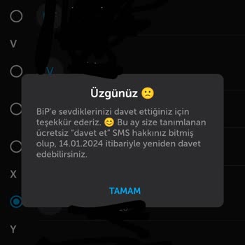 BİP Challenge Davet Hatası