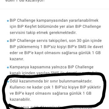 BİP Challenge Davet Hatası