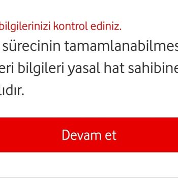 Vodafone Kalan Bakiye İade Sorunu