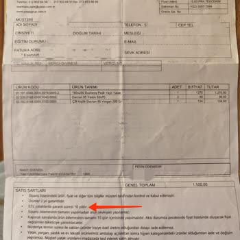 Yataş Yatakta Beklenmedik Çökme Sorunu