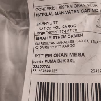 Okan Mesa Orman Ürünleri Yanlış Ürün Ve Gönderim