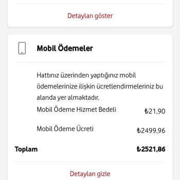 Vodafone Fatura Mağduriyet Talebi