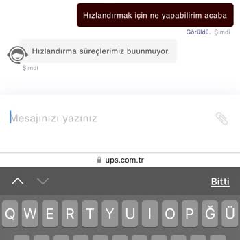 UPS Türkiye Kargo Kargomu Ulaştırmamakta