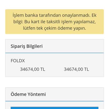 Ziraat Bankası Bankkart Taksit Yapmıyor.