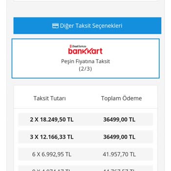 Ziraat Bankası Bankkart Taksit Yapmıyor.