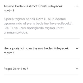 A101 Kapıda Teslimat Ücreti.