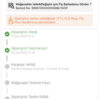 FLO Ayakkabı FLO Sipariş Mağduriyeti