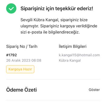 Metaquartz Aksesuar Kargoya Vermediler İade Talebimi İnşallah Alırlar