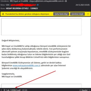 NN Hayat ve Emeklilik E-posta Bildirimleri Ve Kişisel Verilerin Korunması Konusunda Yaşanan Sorunlar