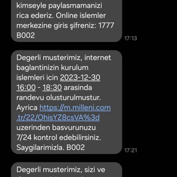 Millenicom İnternet Nakil İşlemleri