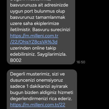 Millenicom İnternet Nakil İşlemleri