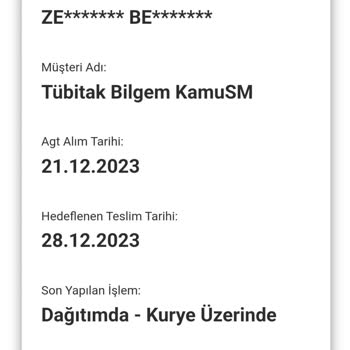 AGT Kurye (aynigunteslim.com) 9 Günde Ankara'dan İstanbul'a Kargo Teslimatı Yapılamaması