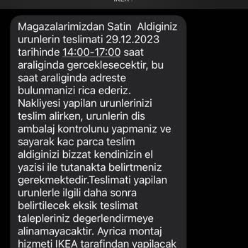 IKEA Nakliye Ve Stok Mağduriyeti!