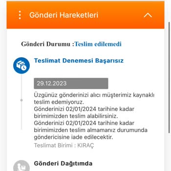 MNG Kargo Çevrimiçi Siparişimin Kargo Teslim Sürecinde Yaşanan Sorunlar
