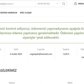 indirimgeldi.com Siparişimin Gelmemesi Kargo Yapılmaması