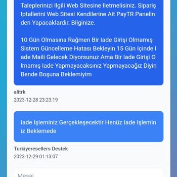 Turkiyeresellers.com Bakiyem Blokeli: İade Talebi Çıkmazı