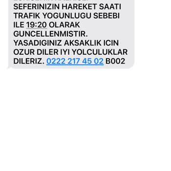 Buzlu Turizm Sefer Saati Değişikliği