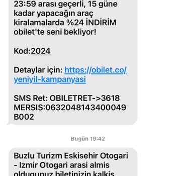 Buzlu Turizm Sefer Saati Değişikliği