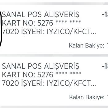 KFC 2 Kere Para Çekti Ve Sipariş Gelmedi
