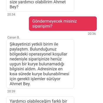 Yemeksepeti 3 Saat Oyalayıp Siparişimi İptal Etti