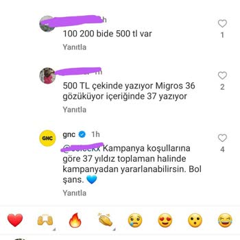 Turkcell GNC Migros 500 TL Çek Dağıtılmadı