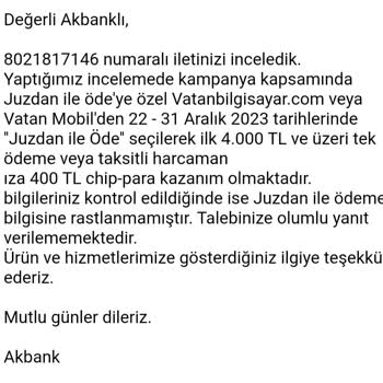 Akbank Chip Para Düzeni