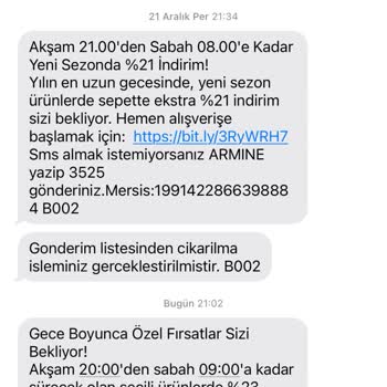 Armine'nin Kurtulunamayan SMS Listesi
