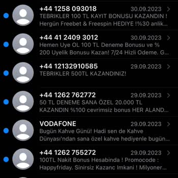 Bitexene Kayıt Olduğumdan Beri +44 Lü Numaralardan Mesajlar Geliyor