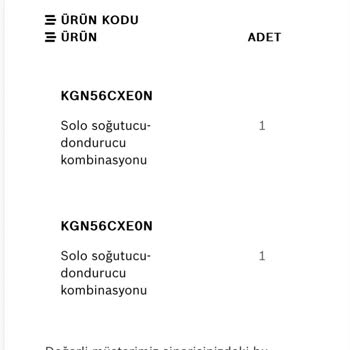 Bosch-Home Teslim Edilmeyen Ürünler.