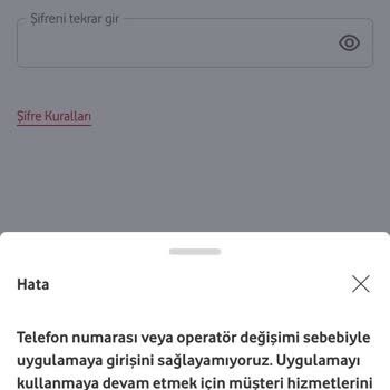 Vodafone Pay E Giriş Yapamıyorum