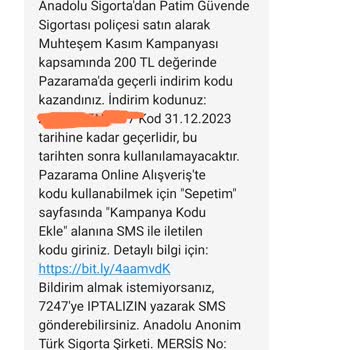 Anadolu Sigorta Firmaya Yakışmayan Kampanya Aldatmacası