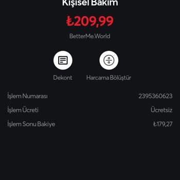 Betterme Hesabımdan 4 Haftalık Ücret Çekildi!