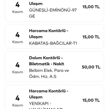 BELBİM (İstanbulkart) İstanbul Kartın Aktarmaları Uygulamaması