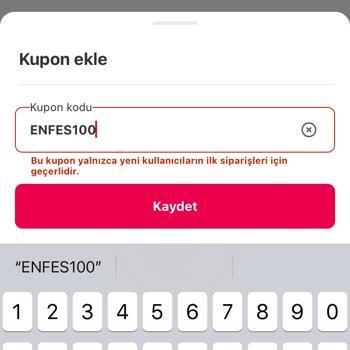 Yemeksepeti Haksız Yere Hata Veriyor
