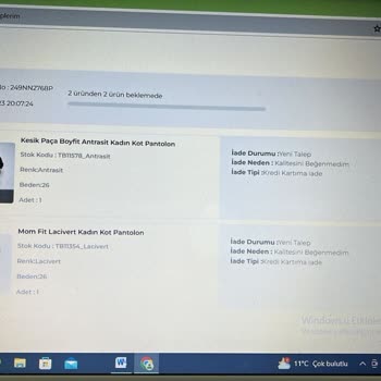 Tuba Butik 23 İş Günü Geçti Para İademi Yapmıyor!