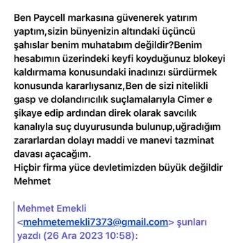 Colendi Parama El Konuldu