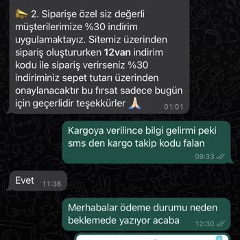 Vanilin Design Sipariş Hayal Kırıklığı