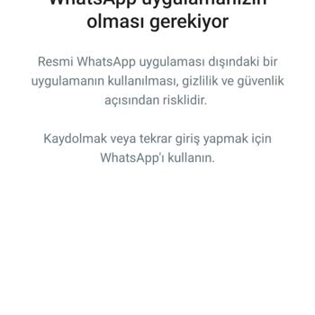 Whatsapp Aero Hesabımın Açılmasını İstiyorum