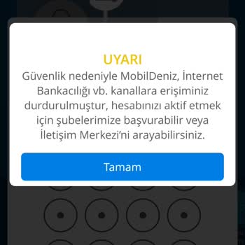 Denizbank MobilDeniz Erişim Sorunu Ve Mağduriyetim