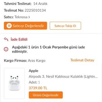 Trendyol Teknosa Şikayetim Var Mağdurum