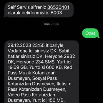 Vodafone Bitmeyen İnternete Kafalarına Göre Aşım Paketi Uyguluyorlar