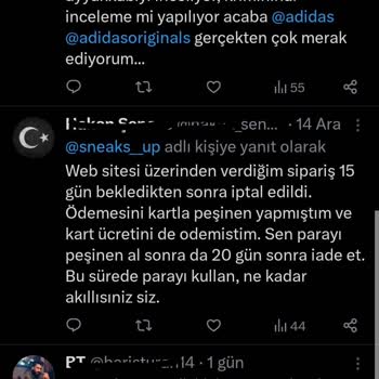 Sneaks Up İnternet Satışlarına Ürünü Zamanında Kargolamıyor