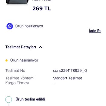Teknosa Ürünü Kargoya Verememek